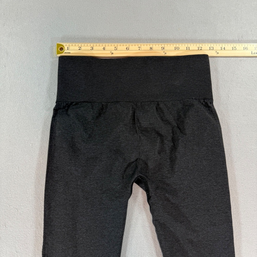 Gymshark Vital Seamless Leggings Womens XS Charcoal Grey Marl High Waisted - Picture 9 of 10